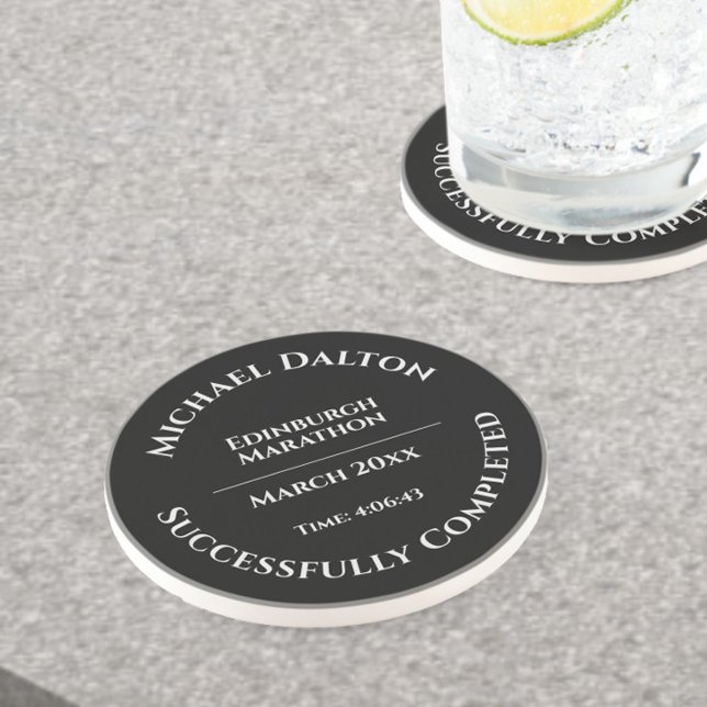 En Grès Marathon ou Fun Run Trophée Dessous de verre Sands (Créateur téléchargé)
