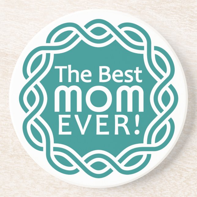 En Grès MEILLEUR dessous de verre MOM (Devant)