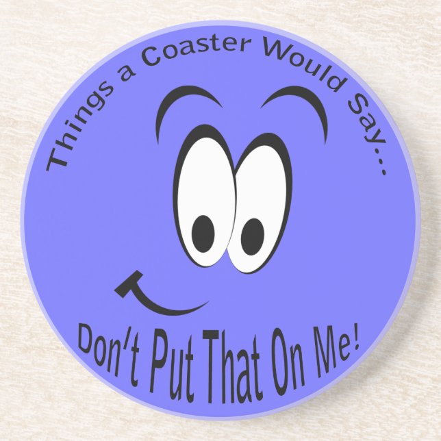 En Grès Mettez ça sur moi Dessous de verre (Devant)
