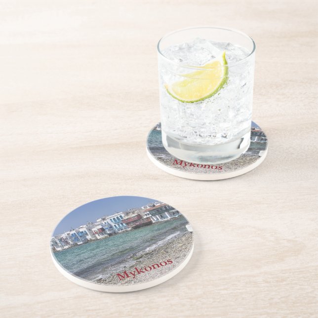 En Grès Mykonos 2 Dessous de verre (Côté)