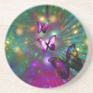 En Grès Papillons pour toujours Dessous de verre
