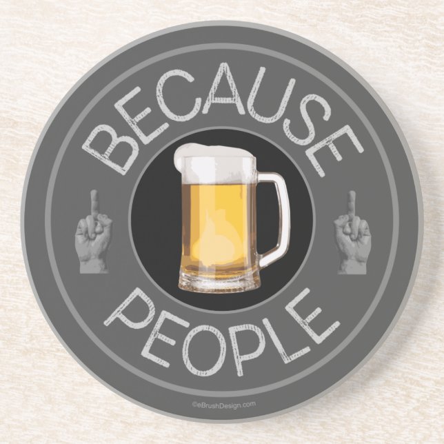 En Grès Parce que les gens (bière) Dessous de verre (Devant)