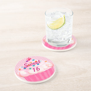En Grès Points doux 16 Dessous de verre Cupcake