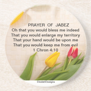 En Grès Prière du Dessous de verre de Jabez