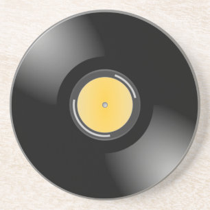 En Grès Rétros dessous de verre assoiffés d'album record