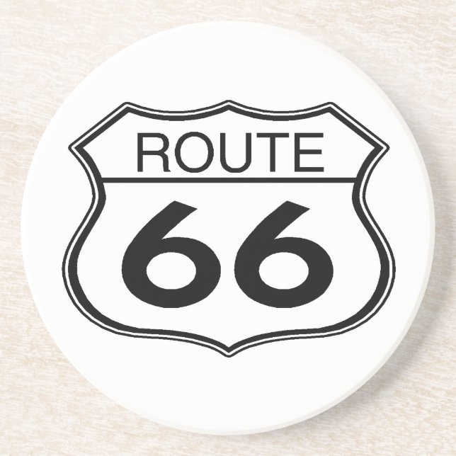 En Grès Route 66 - Dessous de verre (Devant)