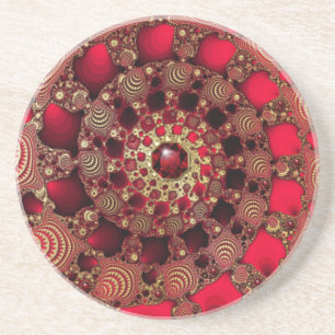 En Grès Rubies & Dessous de verre Gold