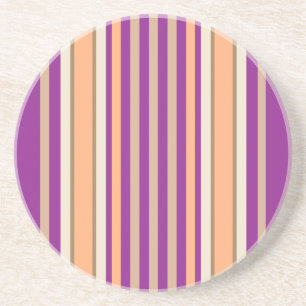 En Grès Série de bandes : dessous de verre violet et bronz