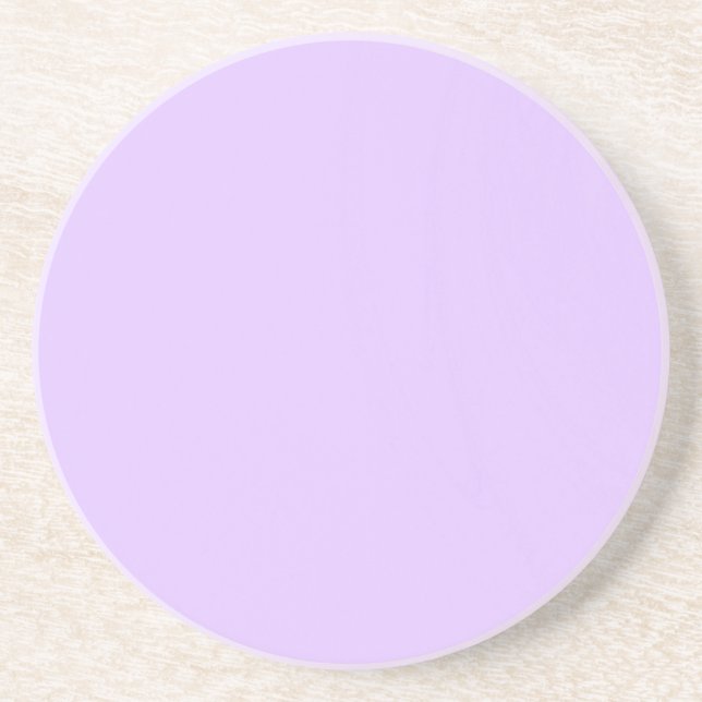 En Grès Série solide : dessous de verre violet (Devant)