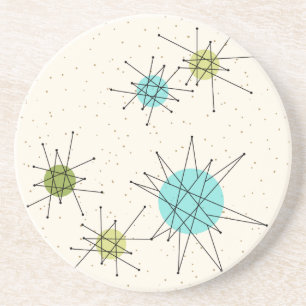 En Grès Starbursts Atomique Iconique Dessous de verre de g