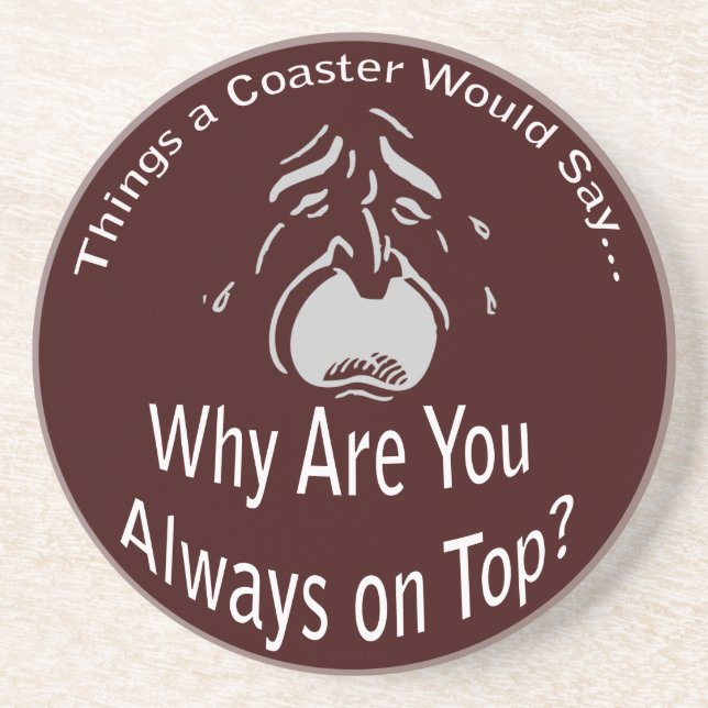 En Grès Toujours sur le Dessous de verre foncé supérieur (Devant)