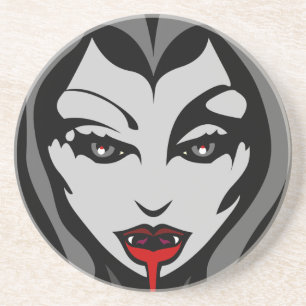 En Grès Vampire Dessous de verre mignon Halloween Vampire