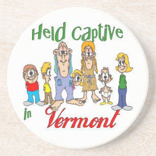 En Grès Vermont Funny Trailer Park Dessous de verre de grè