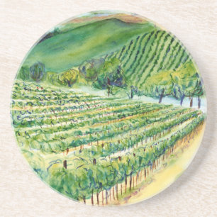 En Grès Vignobles de Californie Paysage Dessous de verre d