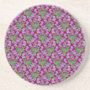 En Grès Violets Mauve Floral Custom Dessous de verre de gr