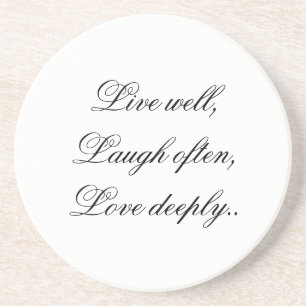 En Grès Vivent les dessous de verre d'amour de rire