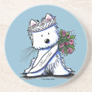 En Grès Willow Westie Terrier Dessous de verre