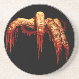 En Grès Zombie Dessous de verre Gory Halloween Décor Zombi
