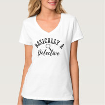 En Gros Un T-shirt Détective Véritable
