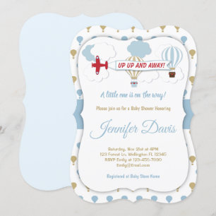 En Haut Et En Bas ! Invitation baby shower