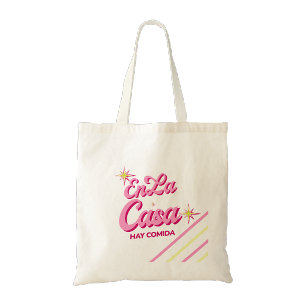 En La Casa Hay Comida Tote Bag Funny Latina Mom
