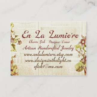 En La Lumiere carte de visite en septembre 2012