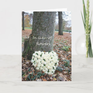 En lieu et place de carte de fleurs pour sympathie
