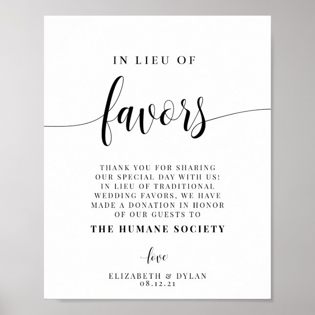 En Lieu Et Place De Faveurs Poster De Réception De (Devant)