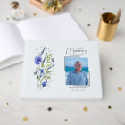 En Mémoire Aimante Livre d'Or Funéraire Fleurs Ble