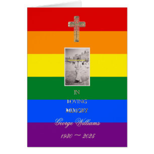 En mémoire d'amour Croix d'or religieuse photo LGB