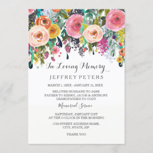 En mémoire d'amour invitation du service commémora