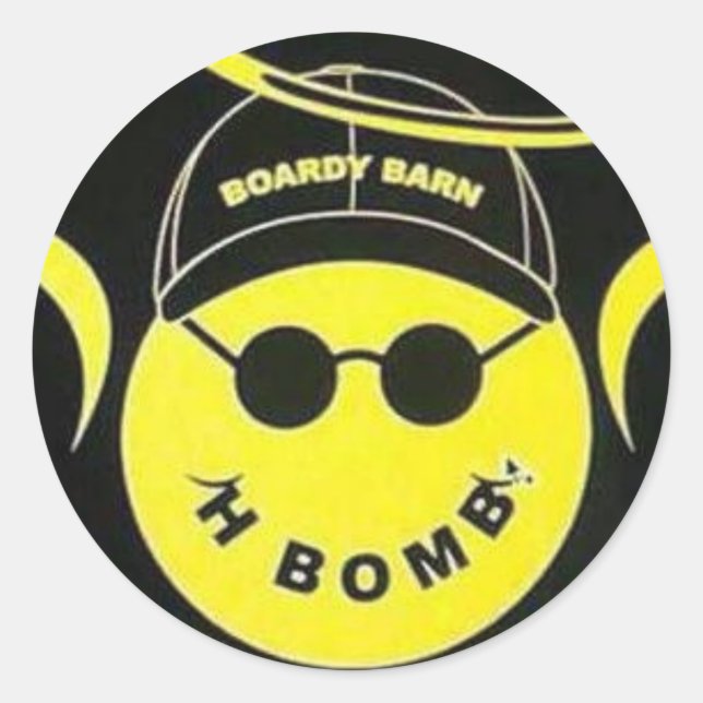 En mémoire de H Bomb Boardy Barn Sticker (Devant)