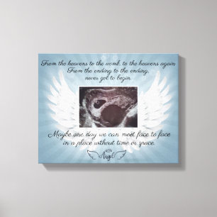En mémoire de la perte de bébé toile Imprimer