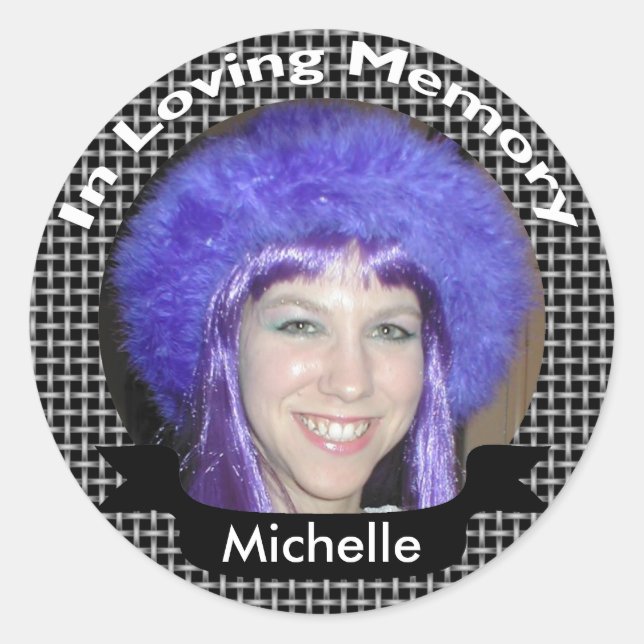 En Mémoire Des Stickers Photo Black Weave (Devant)