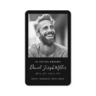 En mémoire Photo Funérailles Cartes de prières com