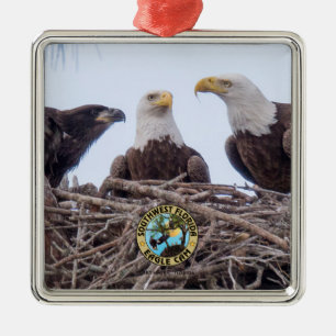 En Métal E9 et ornement de vacances de famille