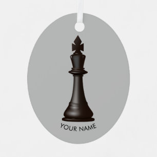 En Métal Échecs ornement