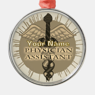 En Métal Médecin Assistant Caduceus ornement