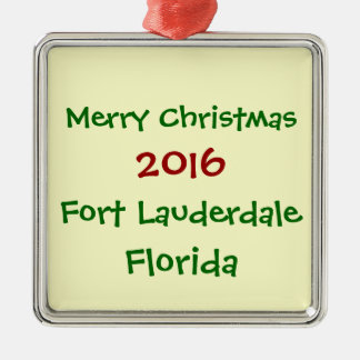 EN MÉTAL ORNEMENT 2016 DE NOËL DE LA FLORIDE DE FORT
