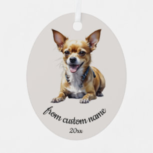 En Métal Ornement animal de compagnie chien personnalisé Ch