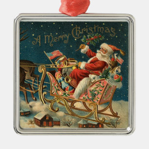 En Métal Ornement classique du père noël