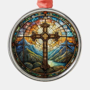 En Métal Ornement croisé