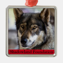 Ornement d'arbre de loup