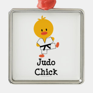 En Métal Ornement de poussin de judo