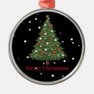 En Métal Ornement de sapin de Noël minimaliste