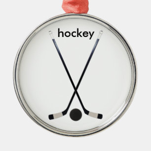En Métal ornement d'hockey