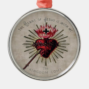 En Métal Ornement Du Coeur De Jésus