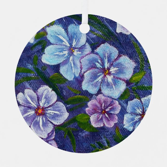 En Métal Ornement Phlox Violet (Recto)