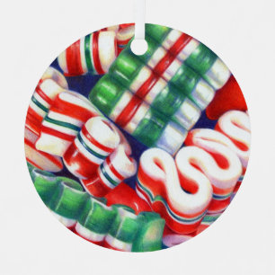 En Métal RIBBON CANDY Cercle métallique Ornement