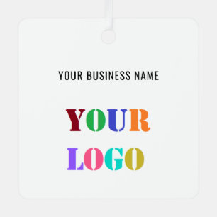 En Métal Votre logo Entreprise Texte personnalisé Ornement